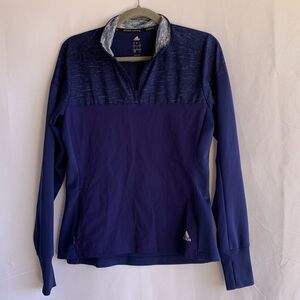 Adidas Supernova Blue Half-Zip Jacket/Sweater